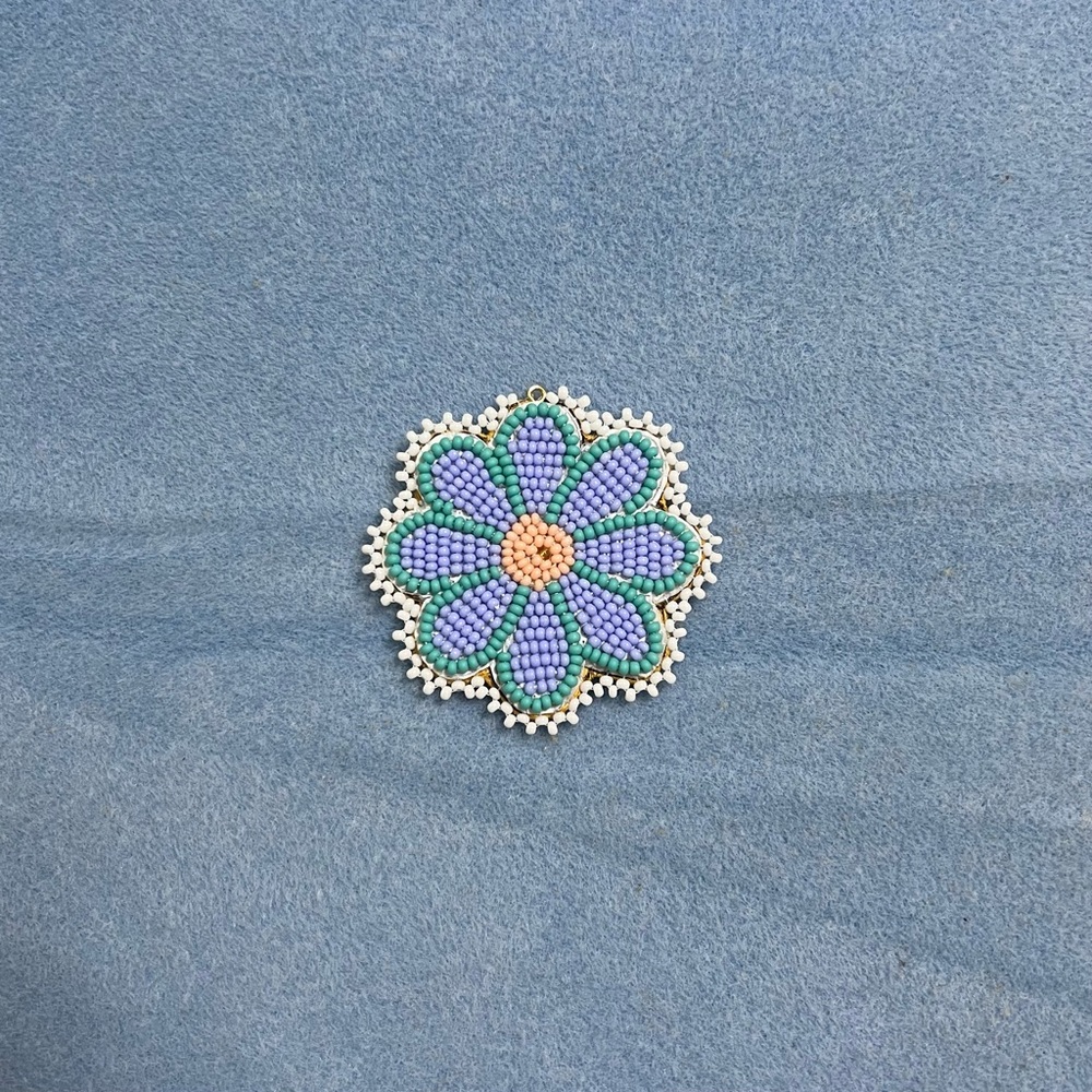 Handmade Beaded Flower Pendant